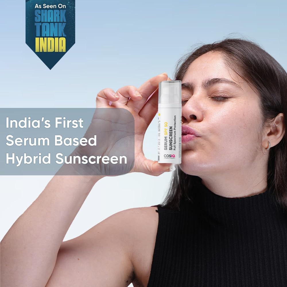 Cos-IQ Sunscreen Serum SPF 50 PA++++ | Broad Spectrum UVA, UVB & IR Pro- image 8