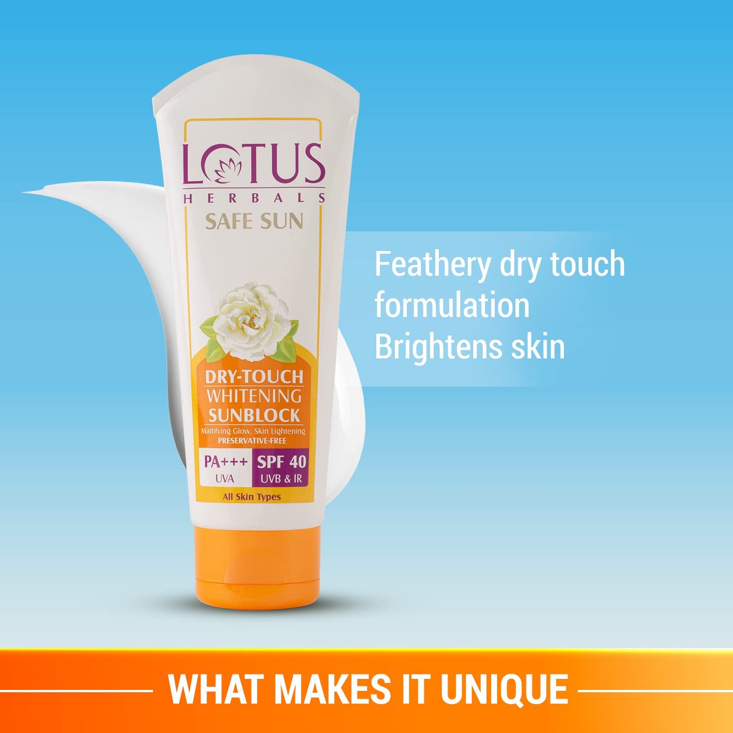 Lotus Safe Sun Dry Touch Whitening Sunscreen SPF 40 PA+++, UVA, UVB & I- image 7