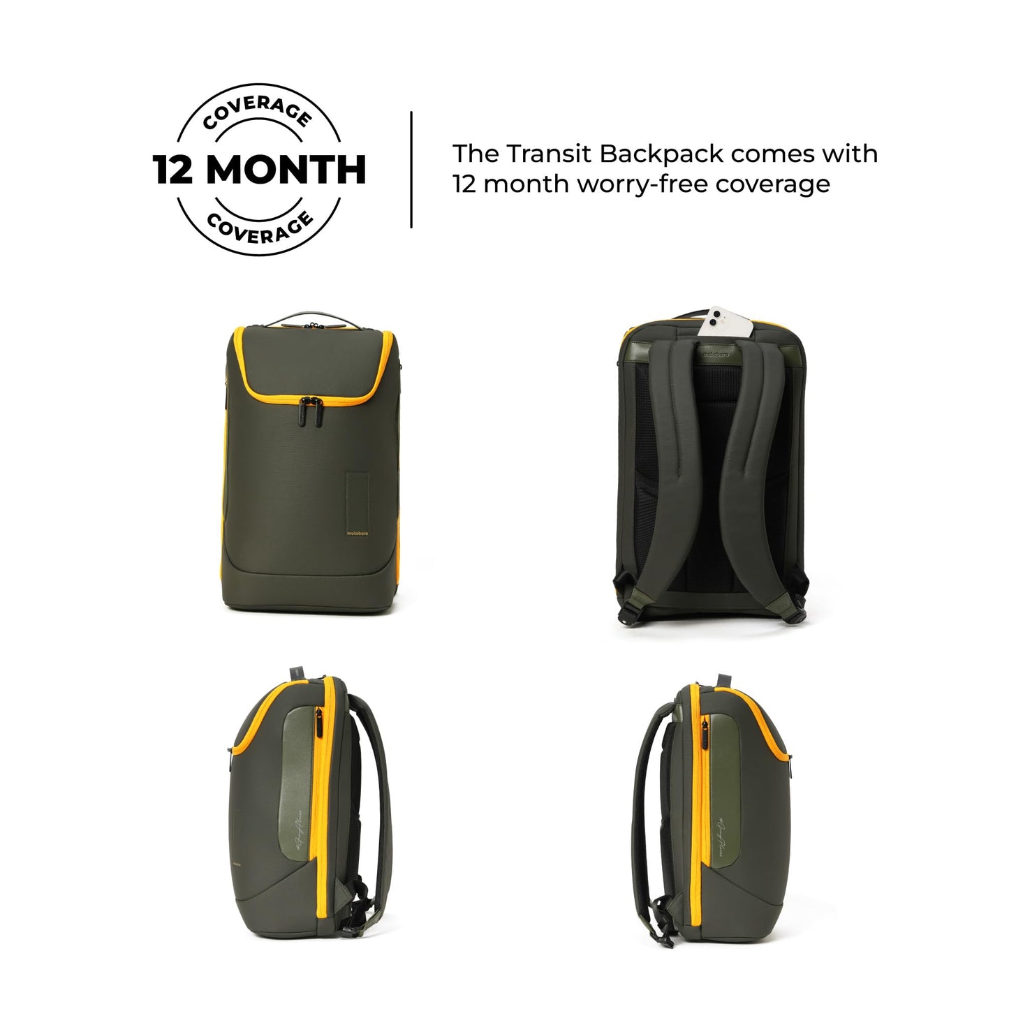 MOKOBARA The Transit Standard Backpack - 30 Litre Premium Nylon 15.6" Laptop Backpack Bag With Luggage Sleeve (Home Grown Sunray)