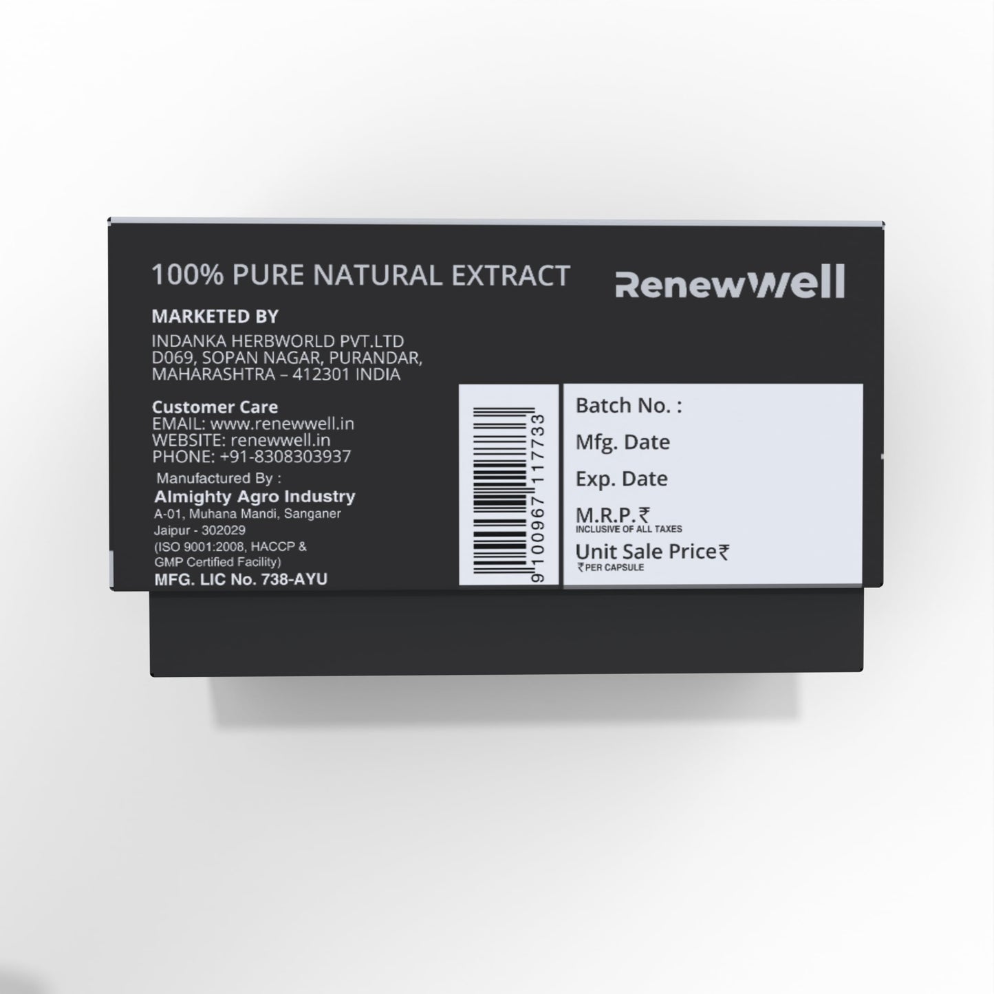 Renewwell Pure Himalayan Shilajit Resin form | Boost Stamina Improve Performance | Safe Shilajit For Men High Energy (20 gm)