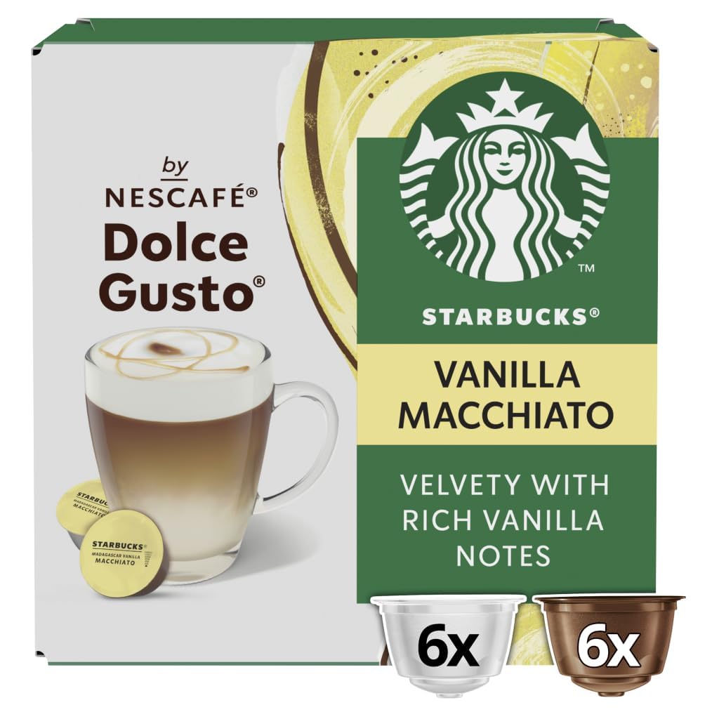 Starbucks Madagascar Vanilla Macchiato By Nescafe Dolce Gusto (Box Of 12) 132g