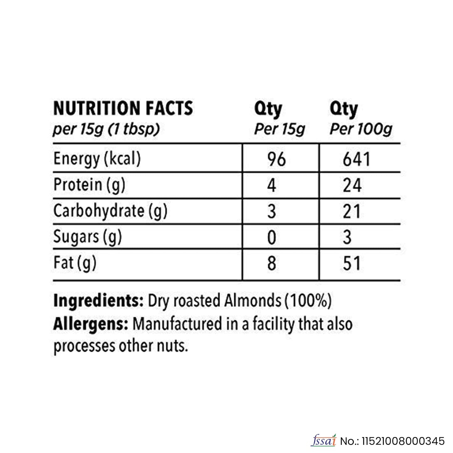 The Butternut Co. Natural Almond Butter (Creamy) 200g | 24g Protein | 1- image 9