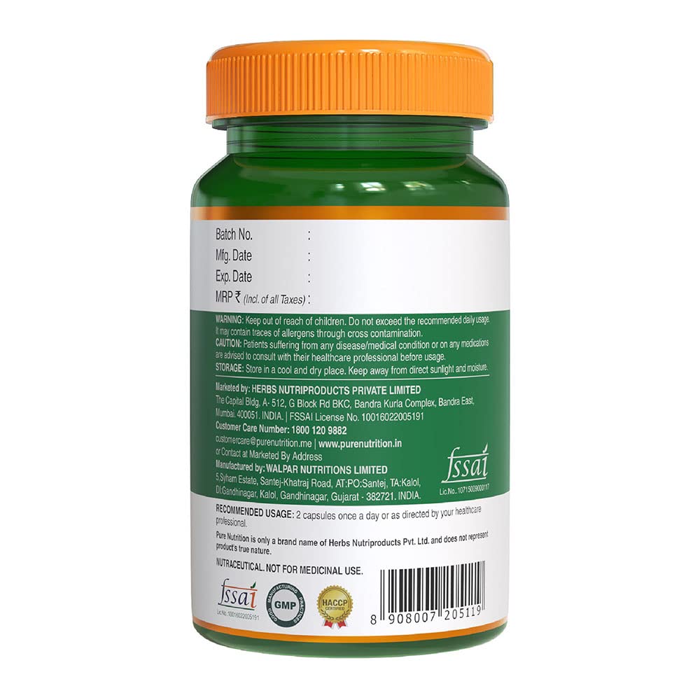 Pure Nutrition L-Arginine 1500mg - 120 Veg Capsules (60x2) | With Green Coffee, Seaweed & Beetroot Extract | Boosts Muscle Growth, Stamina, Heart Health & Blood Circulation | Energy & Endurance Supplement for Men & Women