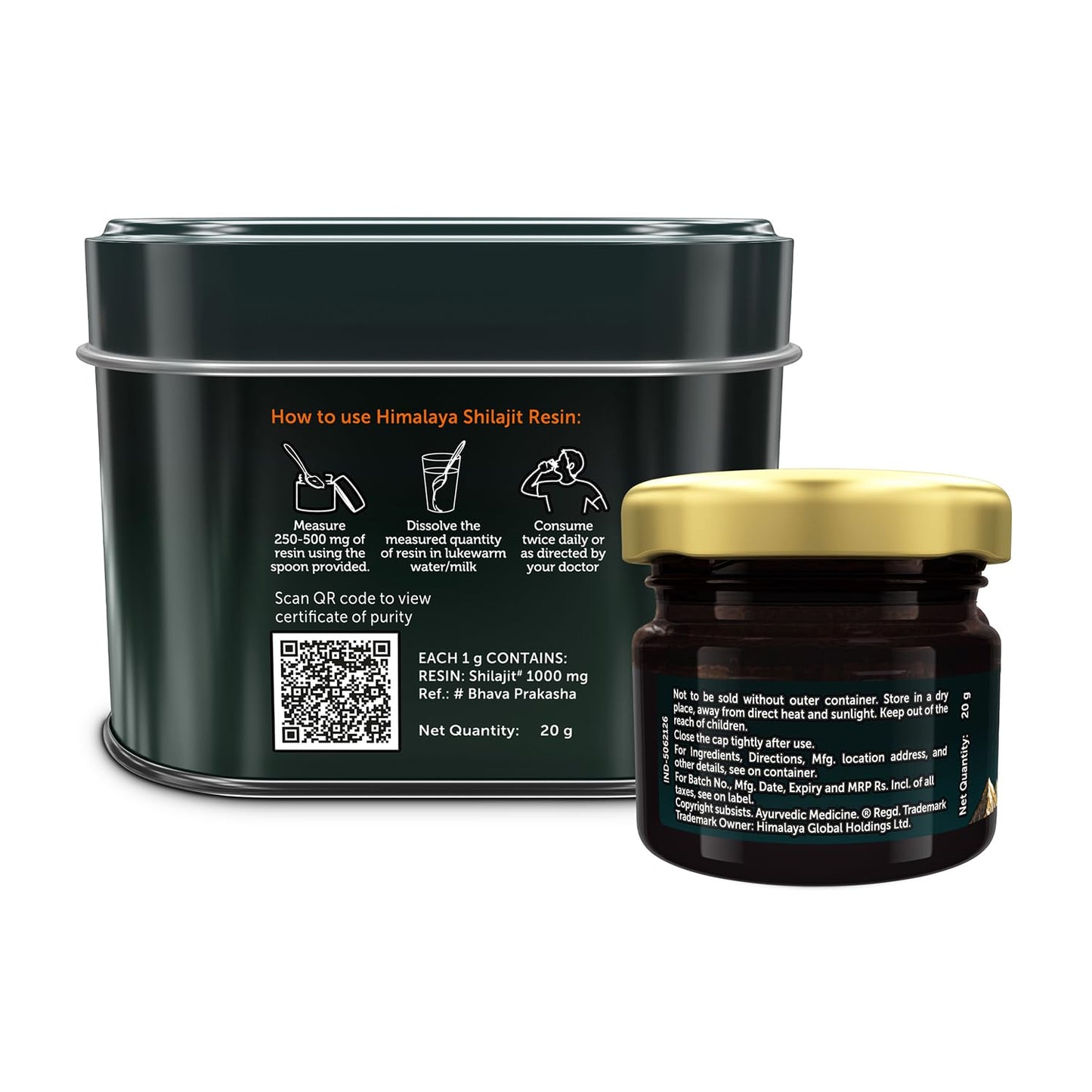 Himalaya Shilajit Resin | 20 g | Enhances Stamina, Energy, and Power | 100% Pure Himalayan *Shilajit* | Supports Healthy Testosterone Level