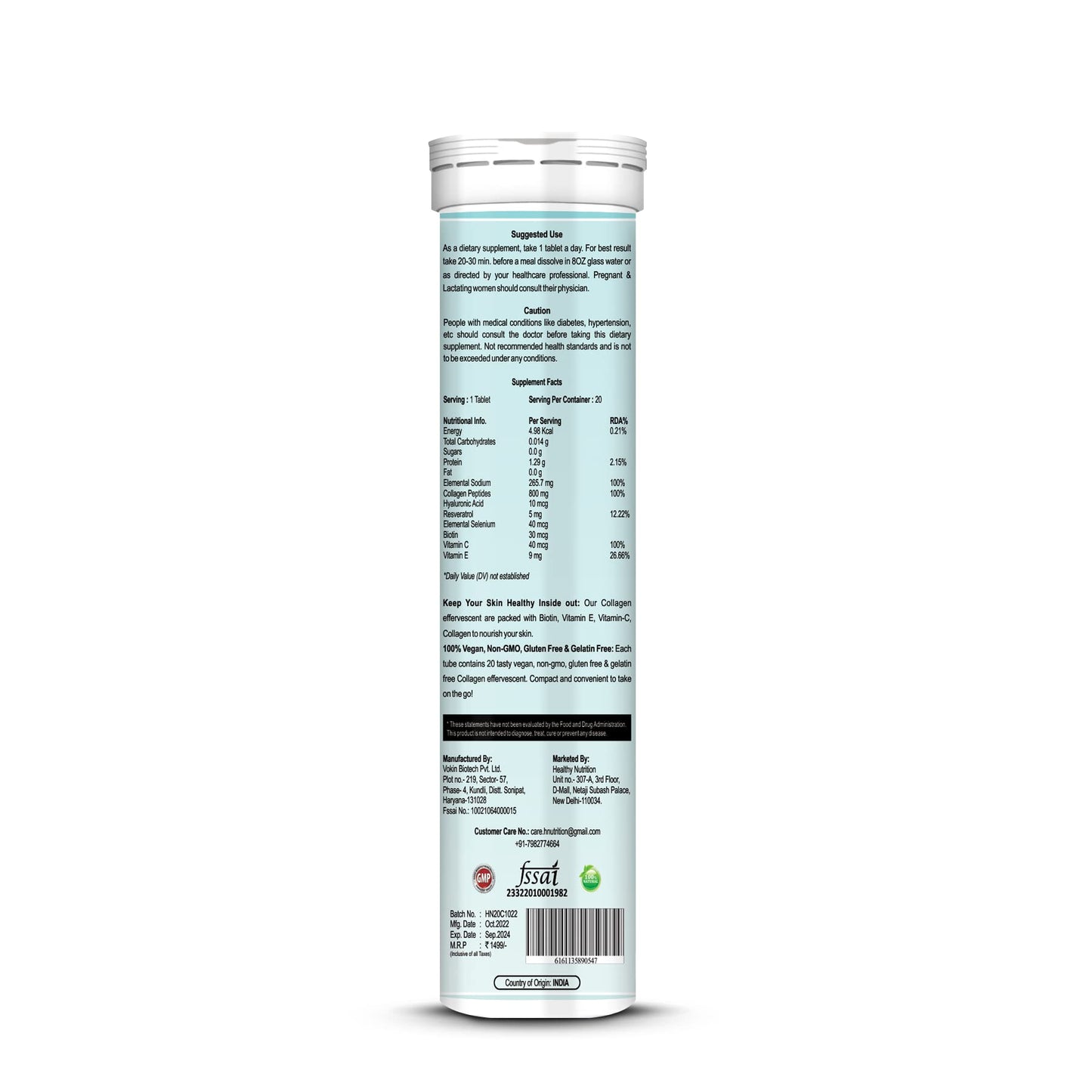 Healthy Nutrition - Just for the Health of it Collagen Peptides 800Mg F- image 5