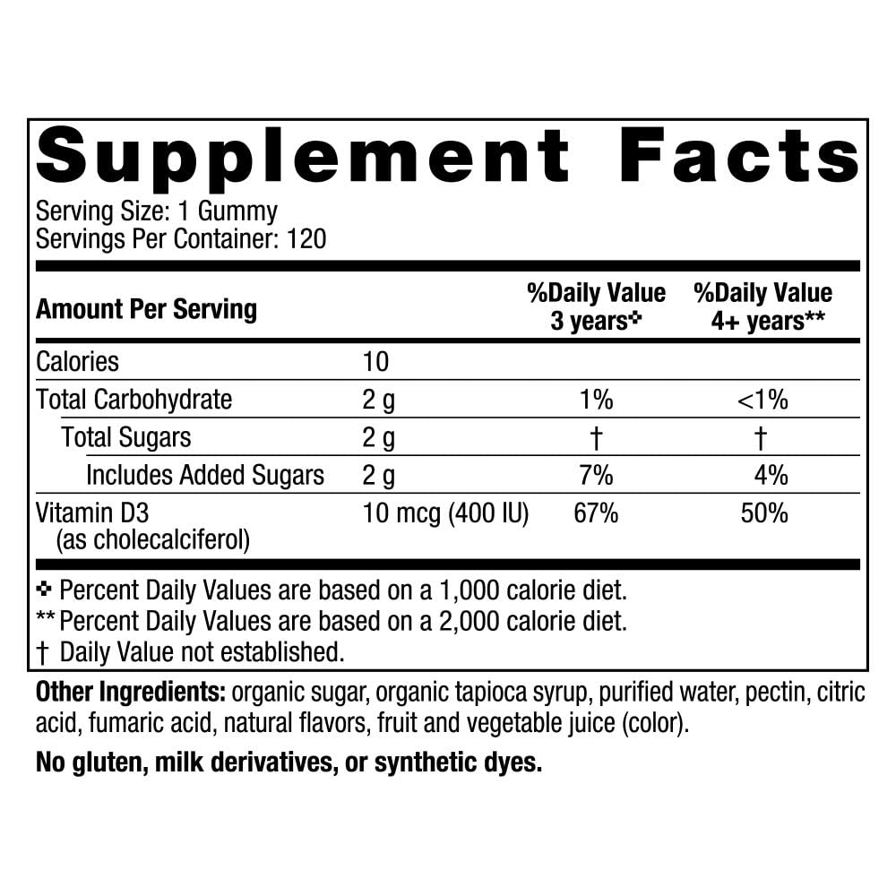 Nordic Naturals Vitamin D3 Gummies Kids - 400 IU Vitamin D3 For Kids |- image 8