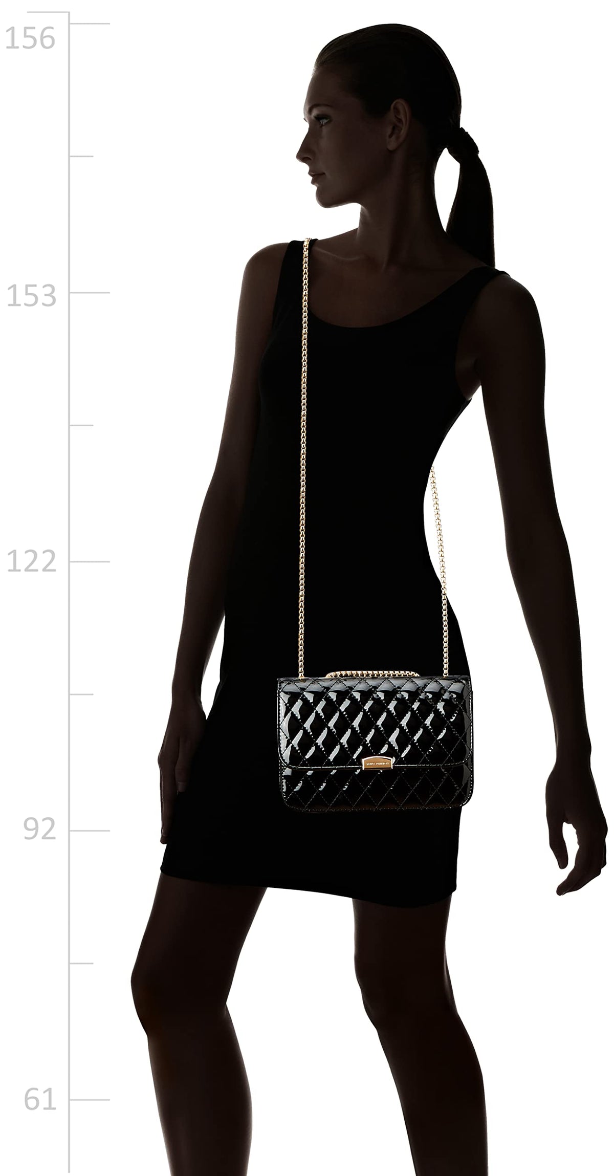 Lino Perros Women's White Faux Leather Handbag (BLACK)