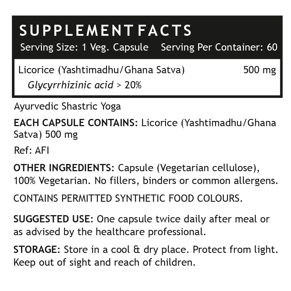 INLIFE Licorice Root Extract (Yastimadhu) Standardized to 20% Glycyrrhi- image 6