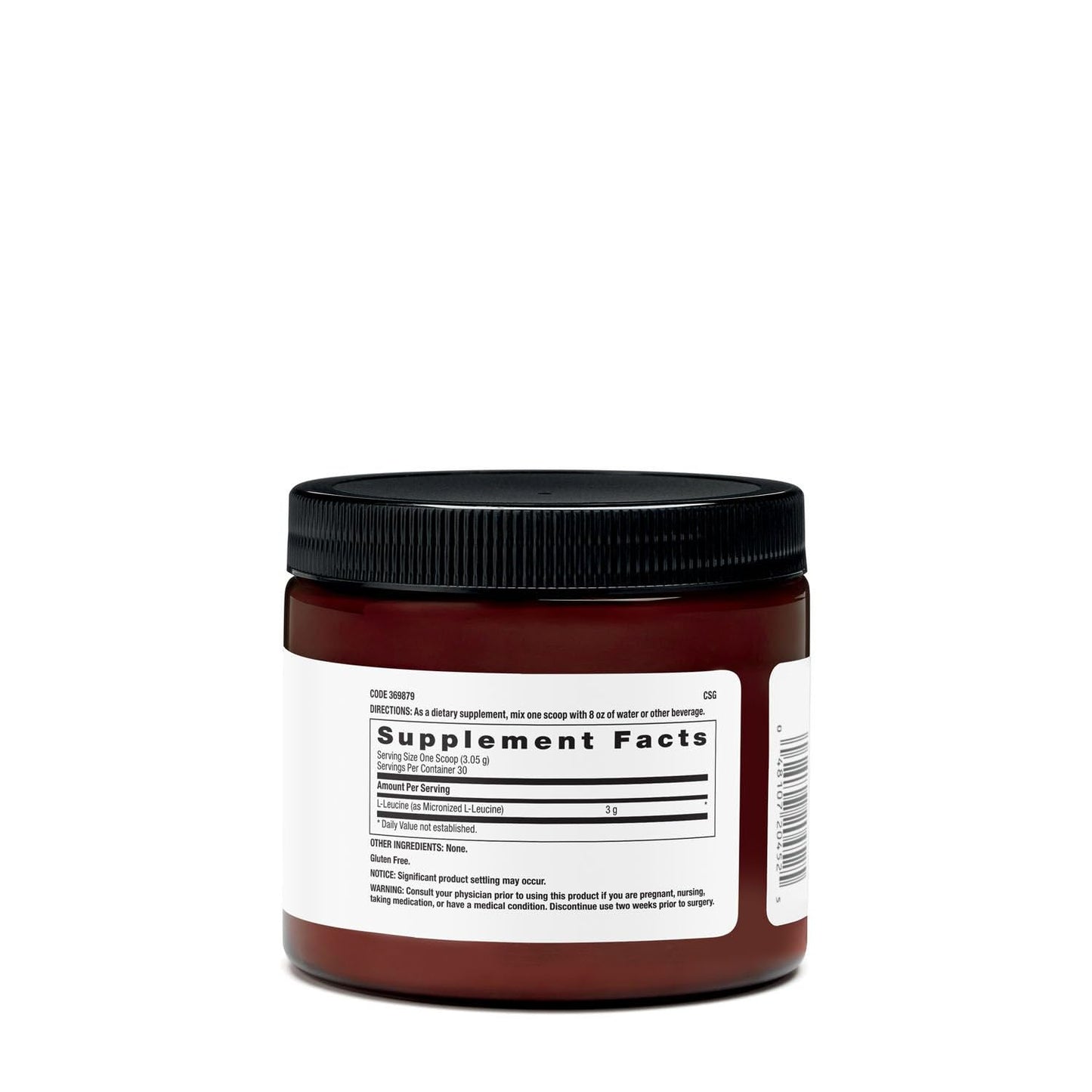 Beyond Raw Chemistry Labs L-Leucine, 30 Servings