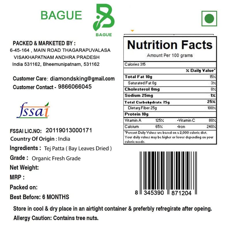 Bague Bay Leaf Leaves Tez Patta Whole Spicetej patta biryani aaku (50)