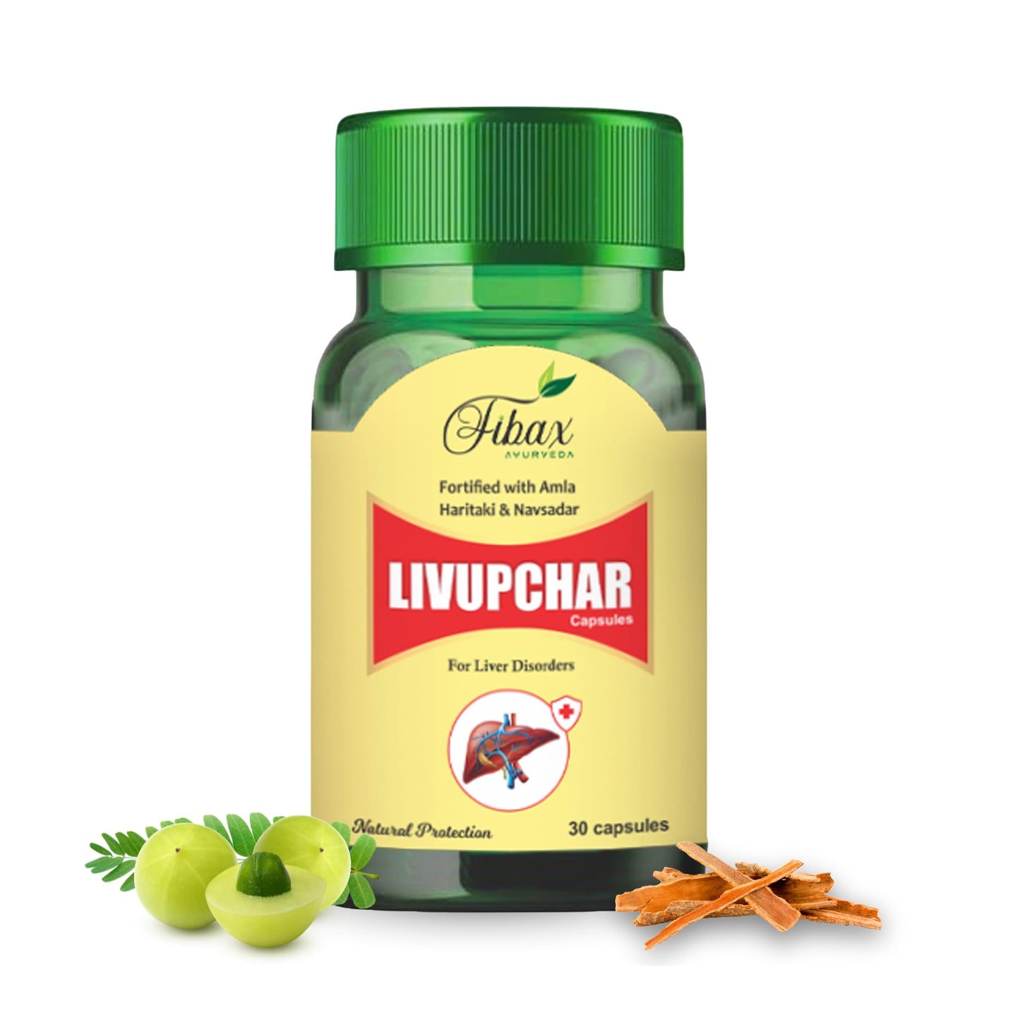 LivUpchar Liver Detox Supplement 30 Capsules | Supports Fatty & Alcoholic Liver Health, Natural Detox & Cleanse for Better Digestion and Wellness