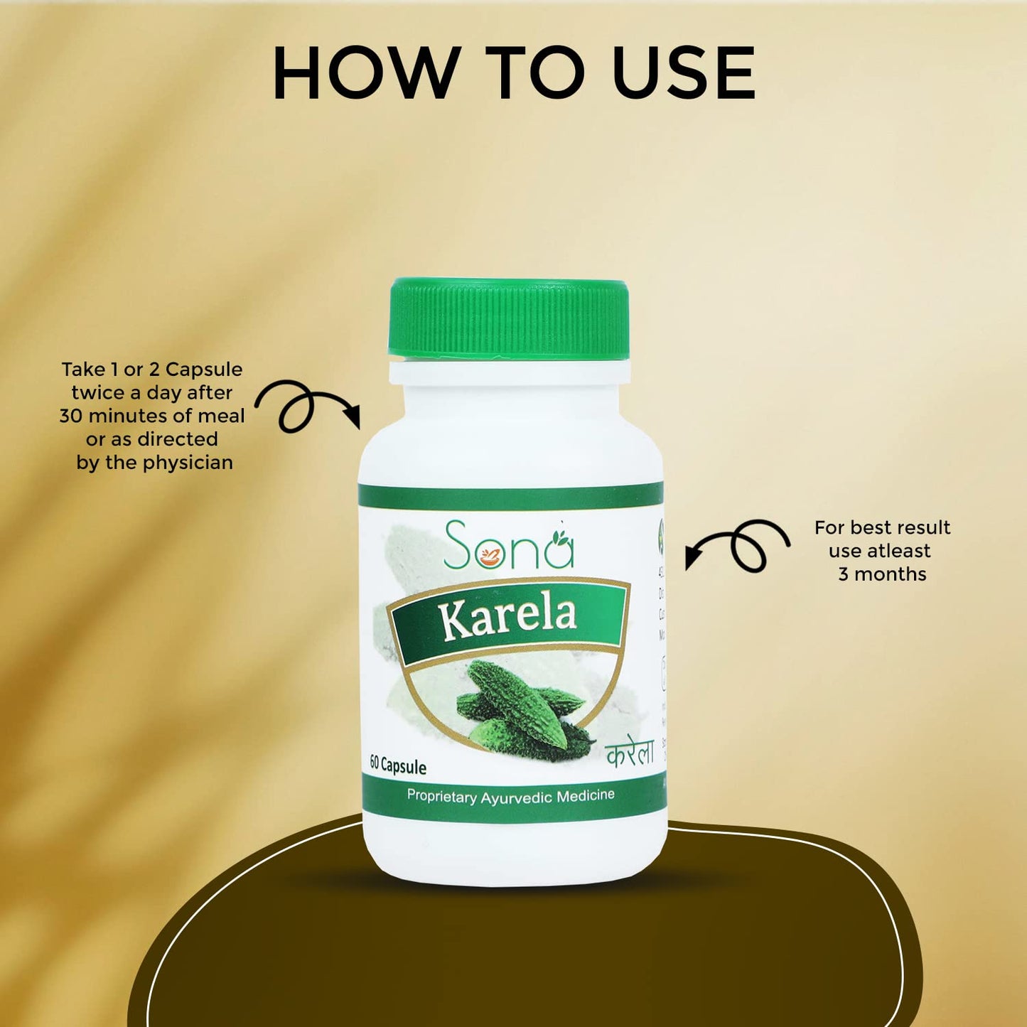 Sona Health Care Pure Karela Capsules for Diabetes (Pack Of 3)