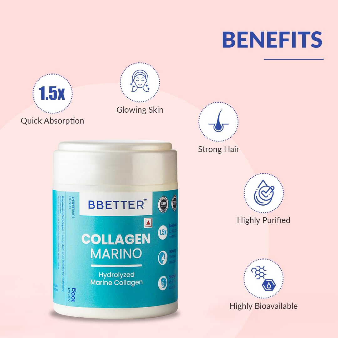 BBETTER Collagen Marino Powder For Women & Men- Pure Hydrolyzed Marine- image 6