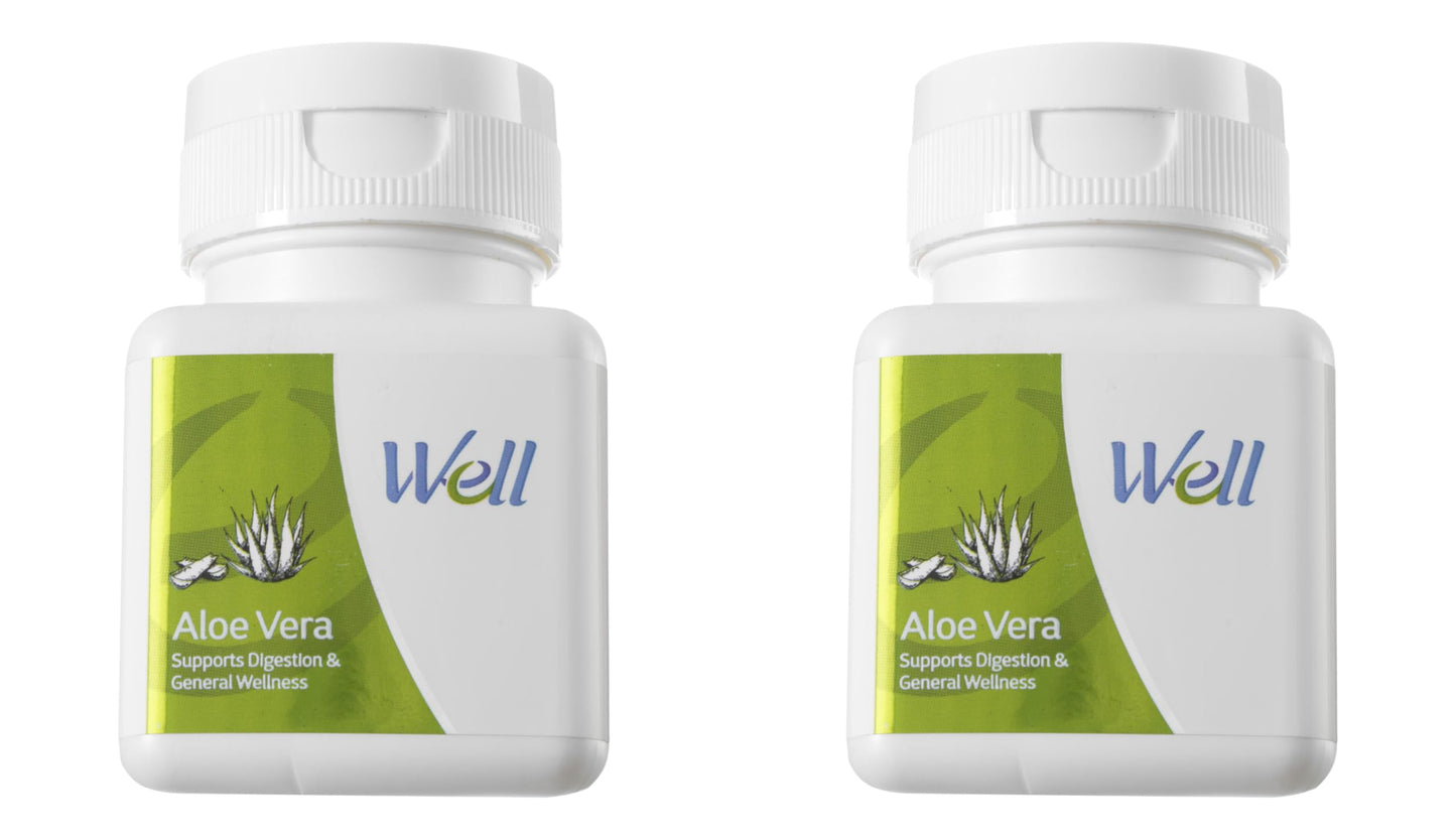 Well Aloe Vera Pack Of 2 (60 Tablets Each Pack)
