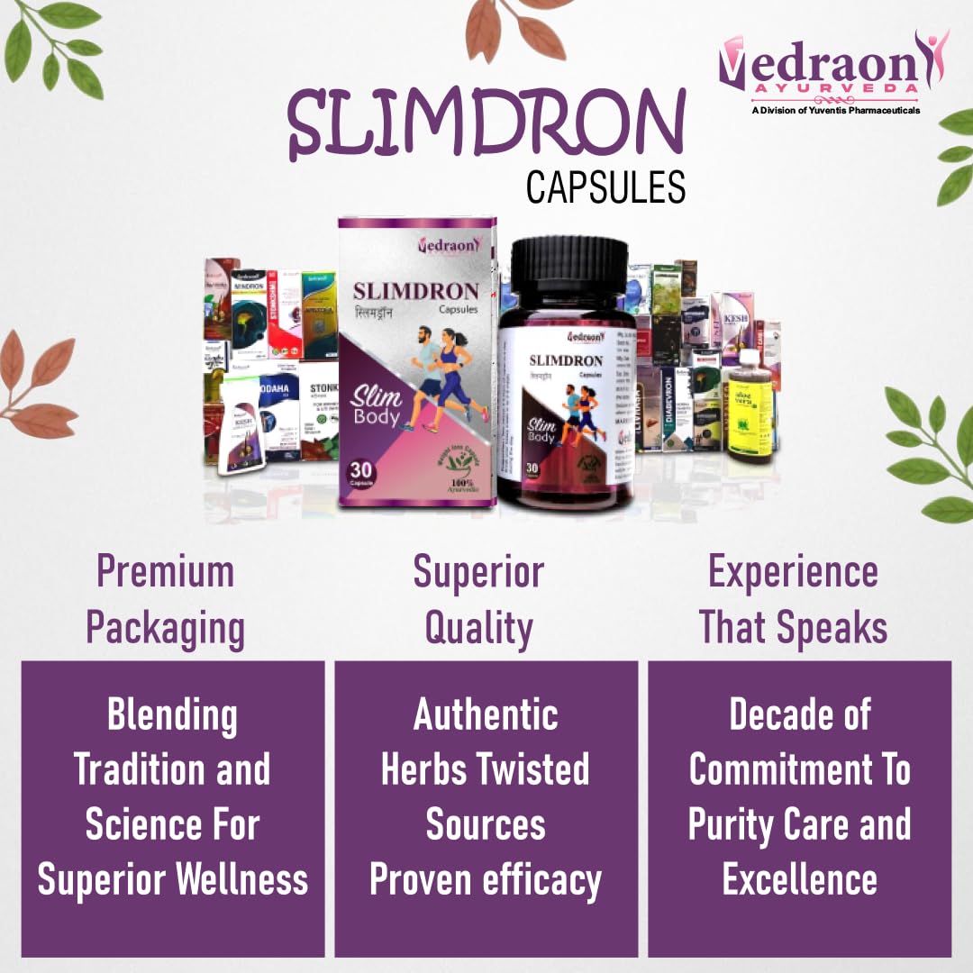 Vedraon Ayurveda SLIMDRON Capsules