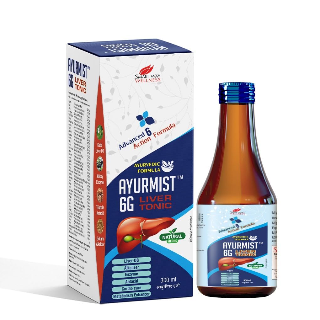 Hydrmist 6G Liver Tonic, Ayurvedic Formula, 300 ml(Pack of 1)