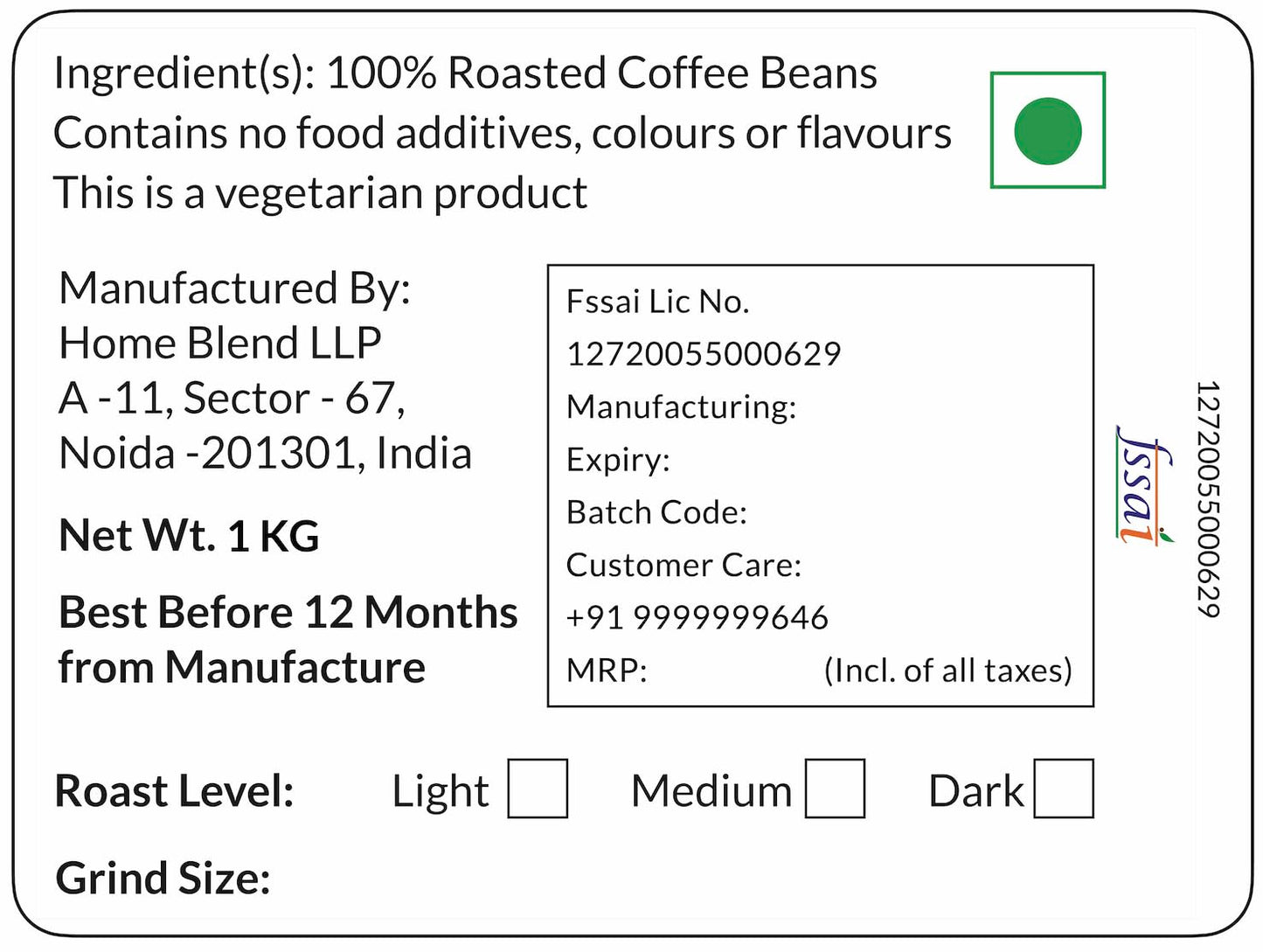 Home Blend Coffee Roasters-Whole Bean Coffee Bag-Plantation Aaa Arabica (100%)-Mysore Nuggets Extra Bold-Indian Specialty Coffee-Pack Of 1 Kg (Medium Roast)