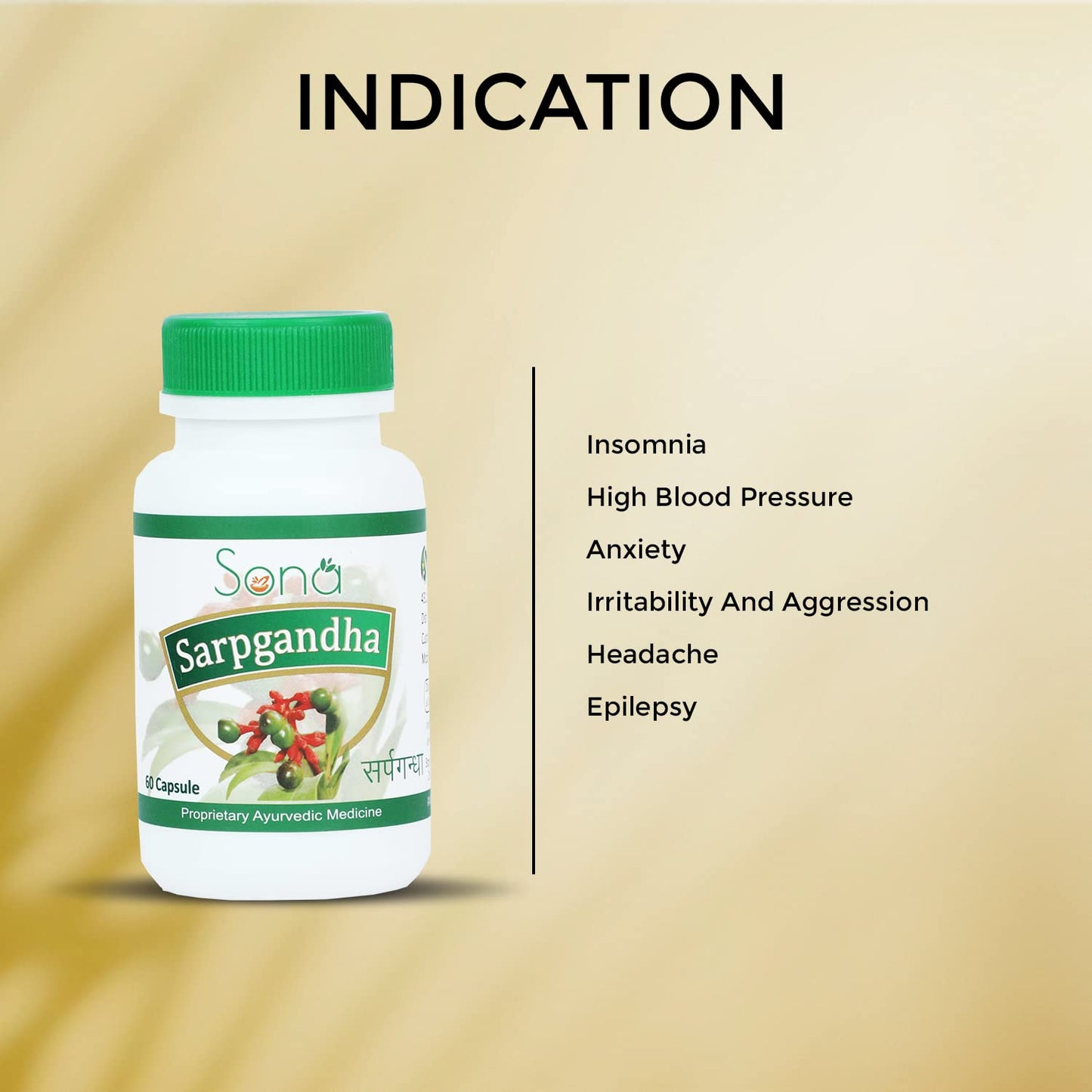 Sona Health Care Sarpagandha Capsules (Pack of 2)