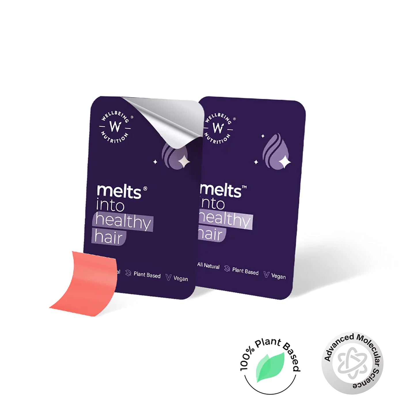 Wellbeing Nutrition Melts Healthy Hair | Plant Based Biotin for Hair No- image 5