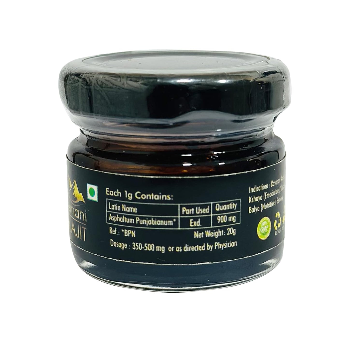 Hakim Suleman's Sulemani Shilajit Resin – 100% Natural, Authentic Mineral Pitch, Rich in Fulvic Acid & Trace Minerals, Energy & Stamina Booster - 0.02 Kg