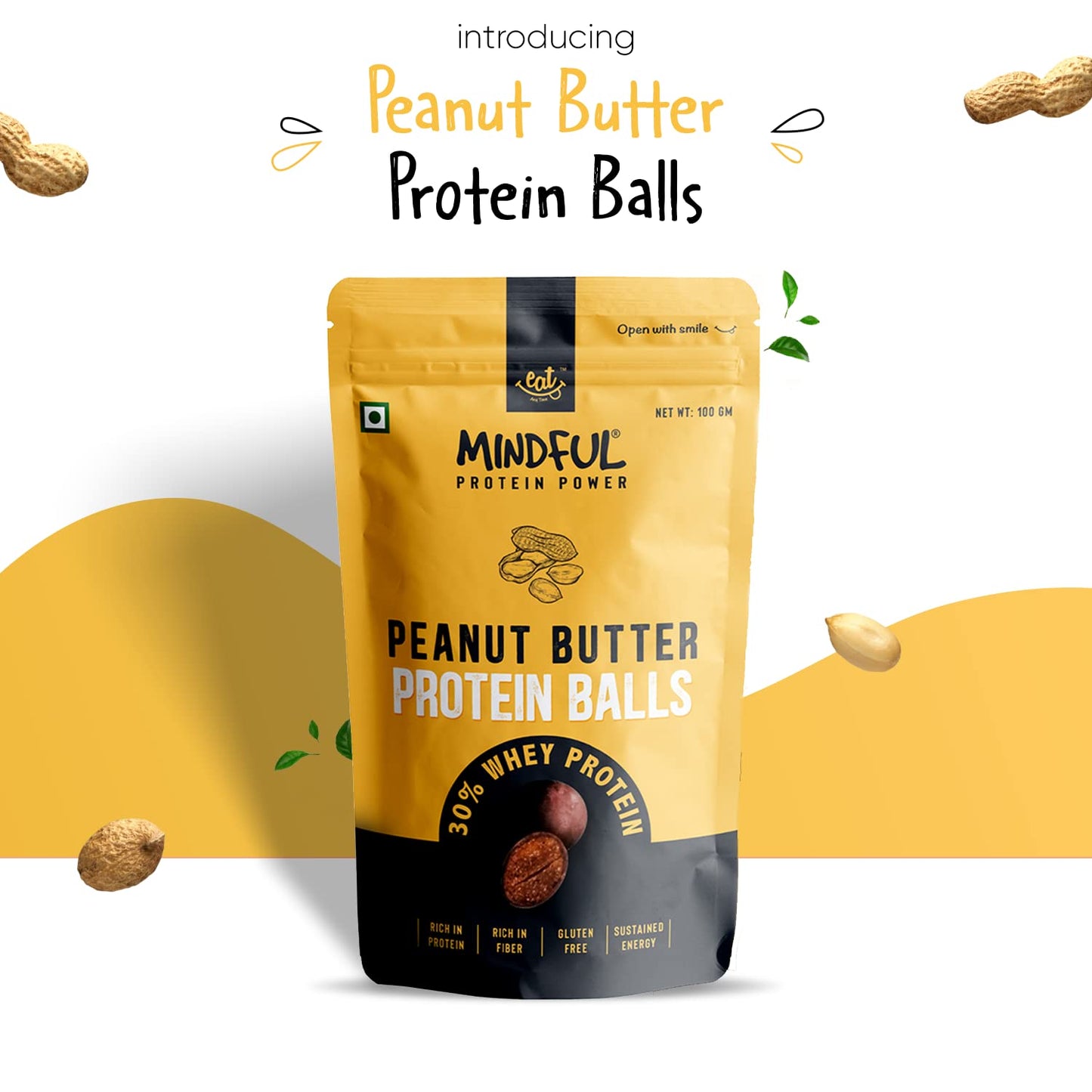 Eat Anytime Mindful Healthy Peanut Butter Protein Balls | 30% Whey Prot- image 7