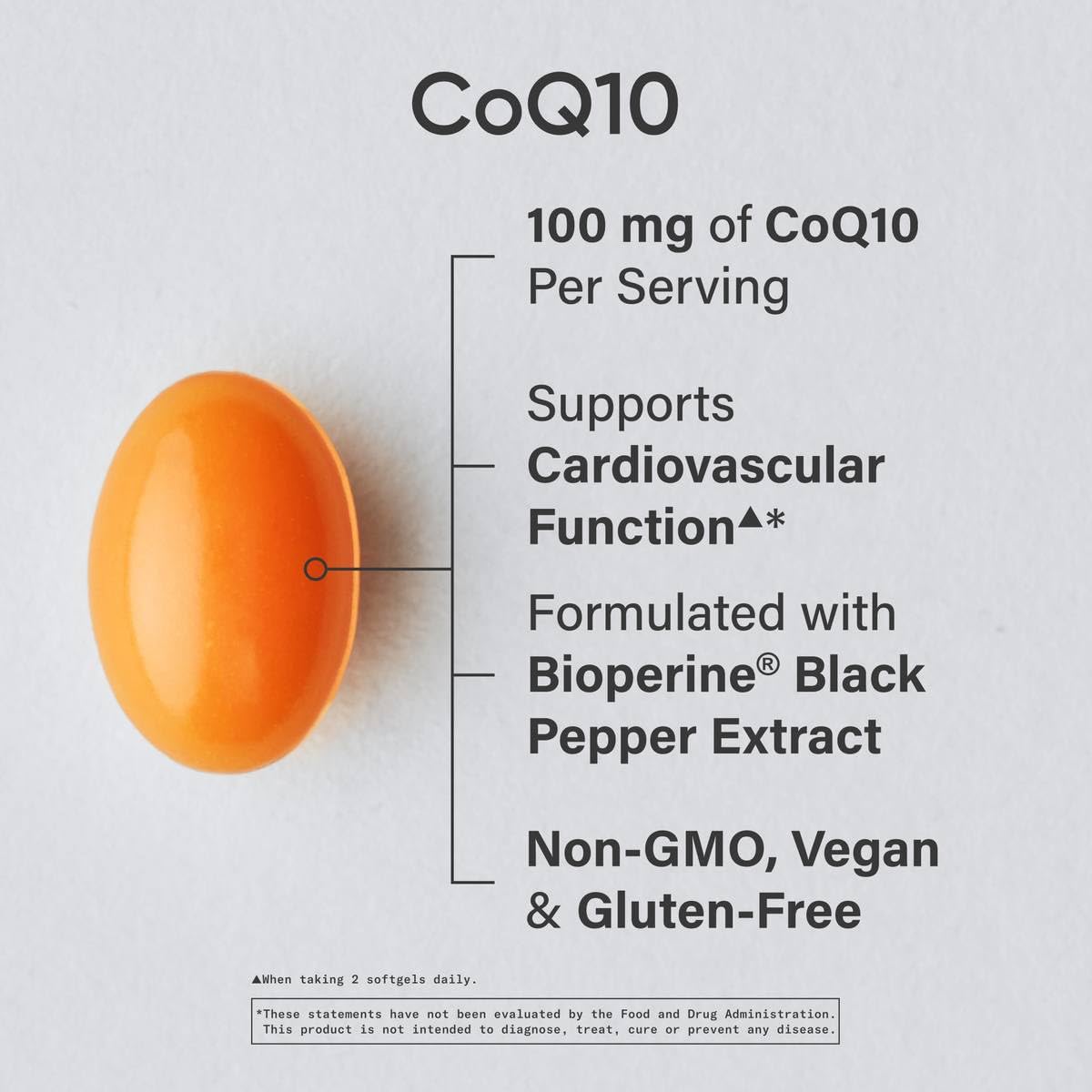 Sports Research CoQ10 Dietary Supplement 30 Veggie Softgels