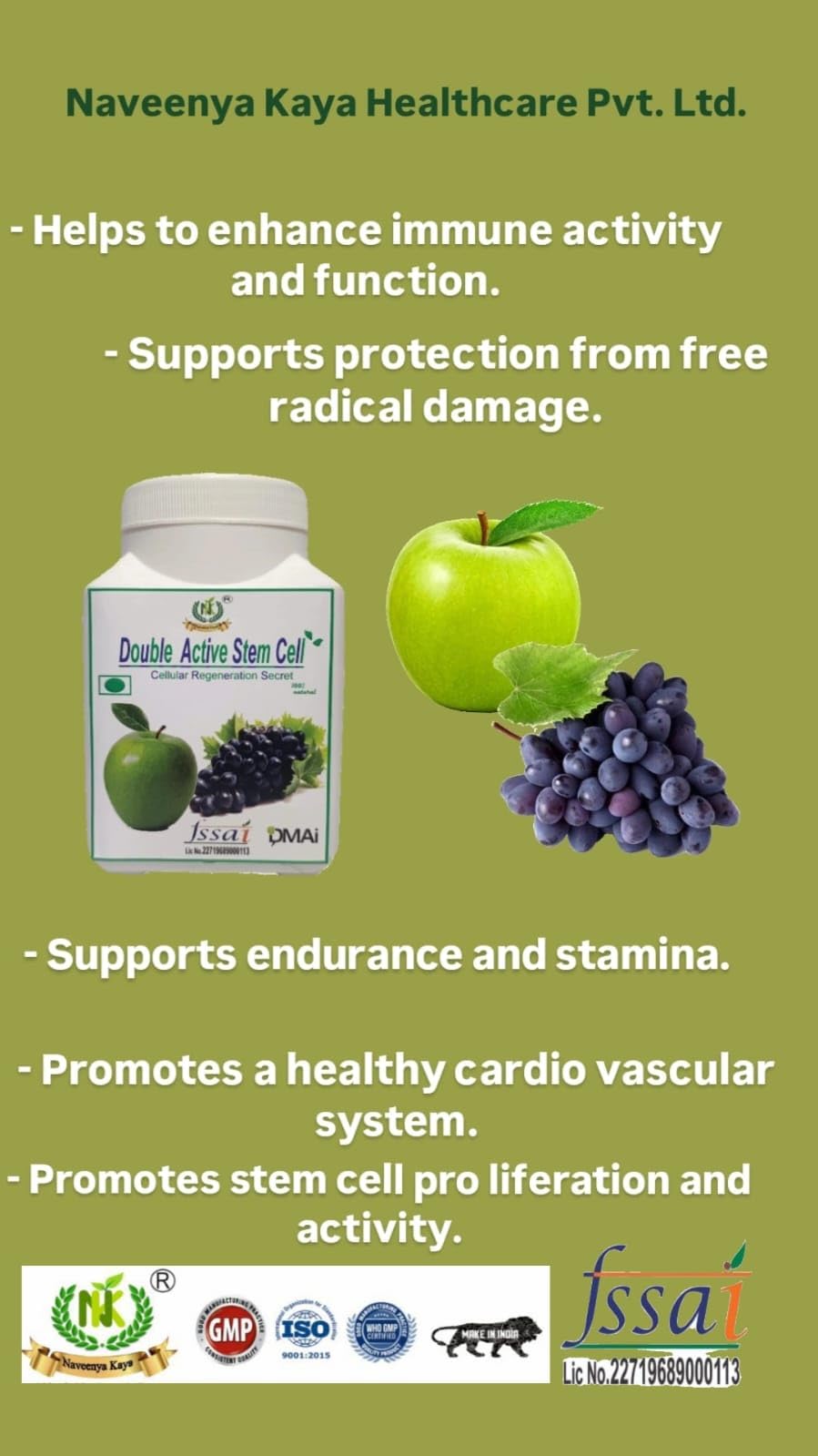 Double Active Stem Cell Powder
