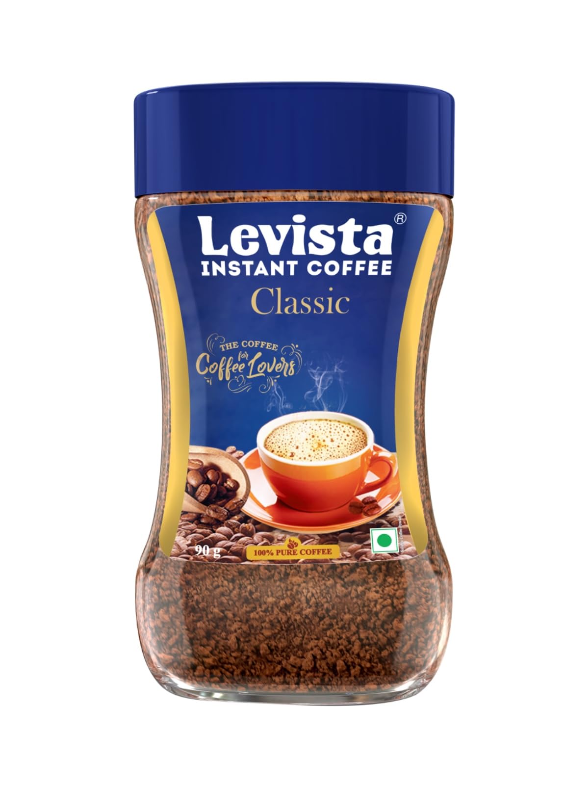Levista Classic Pure Instant Coffee 100/90 GM JAR