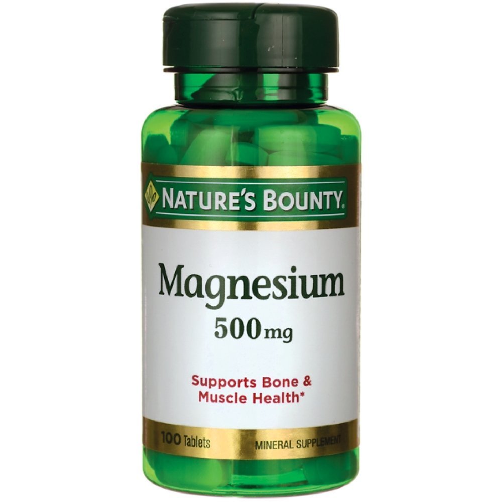Nature's Bounty Magnesium 500mg 100 tablets