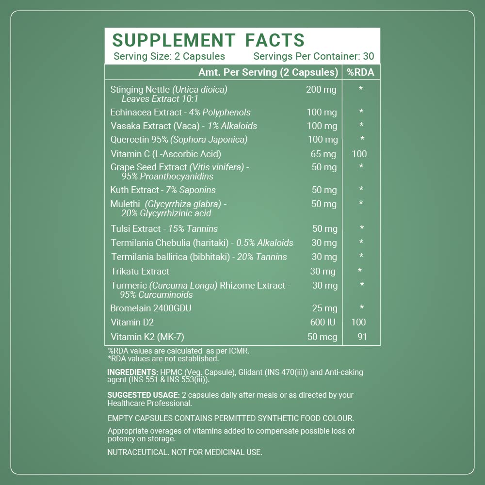 INLIFE Lung Detox Supplement | Stinging Nettle, Echinacea, Quercetin, M- image 6