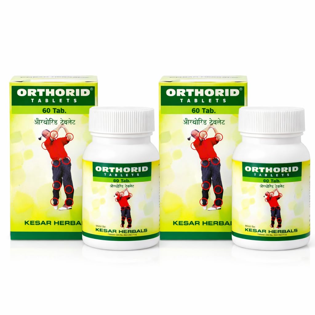 ALARTIS PHARMA Orthorid Joint pain relief (60Tablets), Supports Bone & Cartilage Health, Reduces Inflammation & Stiffness, Promotes Flexibility & Mobility - joint support pack of 2