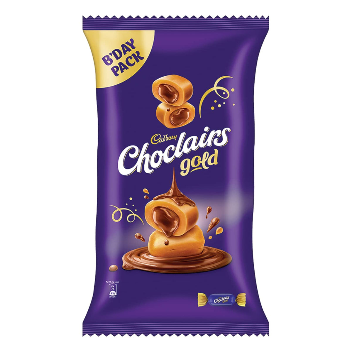 Cadbury Choclairs Gold Candy, 588 g (105 Candies)