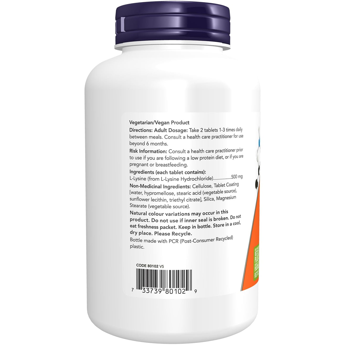 Now Foods L-Lysine 500Mg 250Tab- image 5
