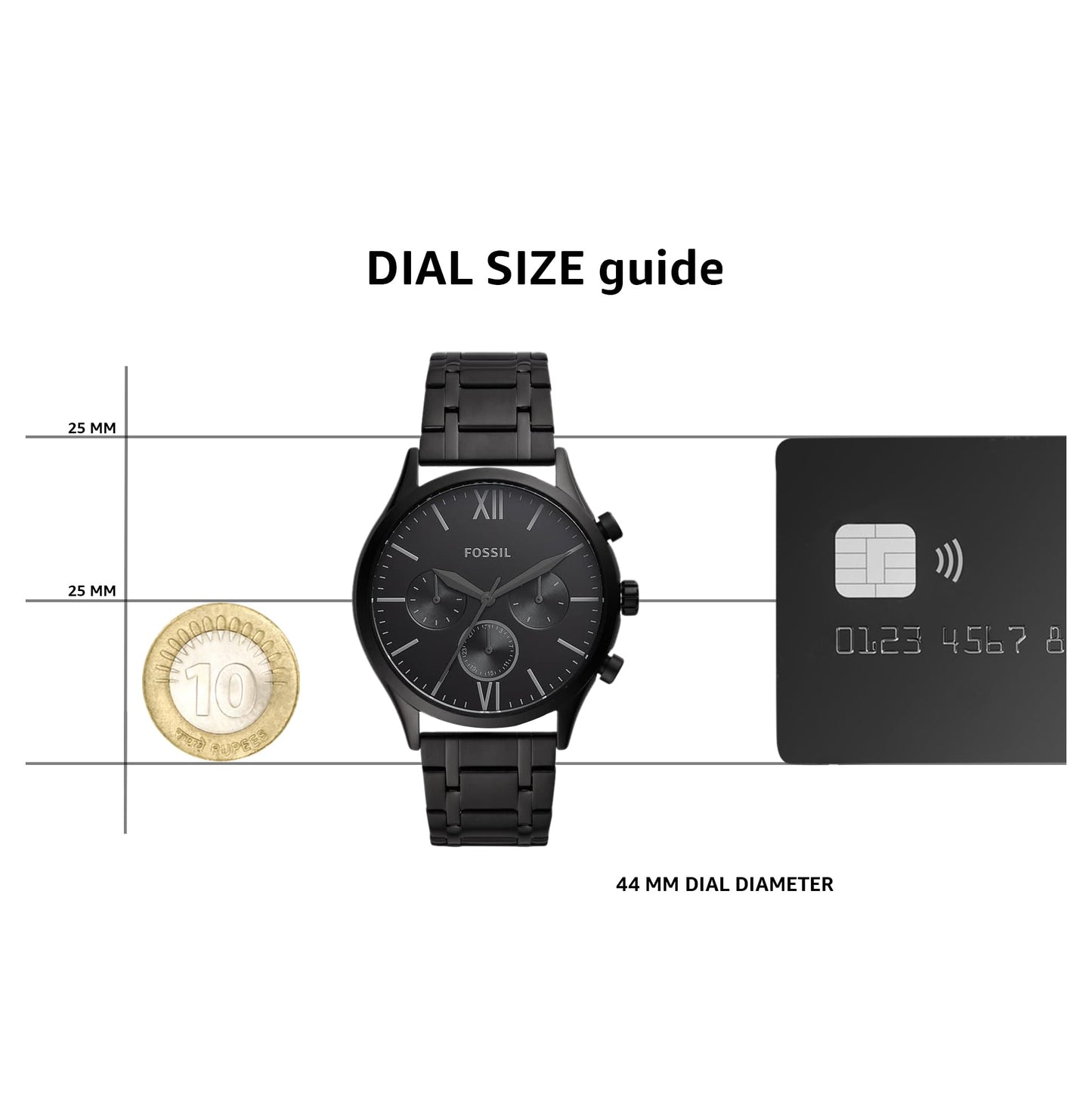 Fossil Fenmore Analog Black Dial Men's Watch-BQ2365