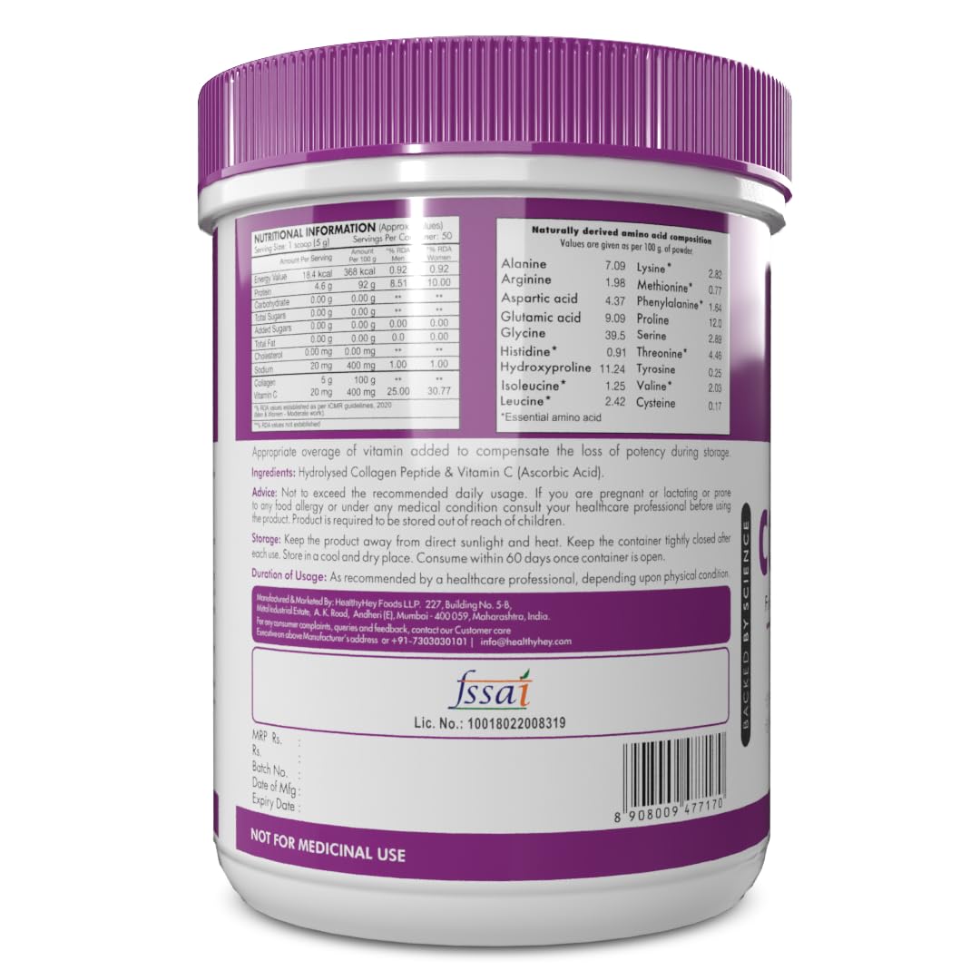 HealthyHey Nutrition Collagen Powder | Collagen Supplement for Glowing- image 9