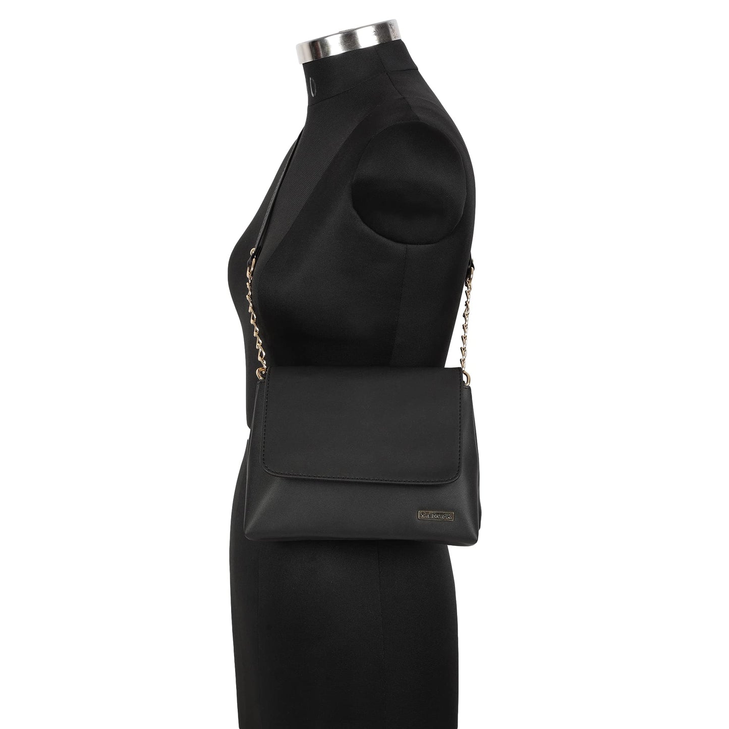 Fastrack Ivory Black Structured Everyday Sling Bag For Girls