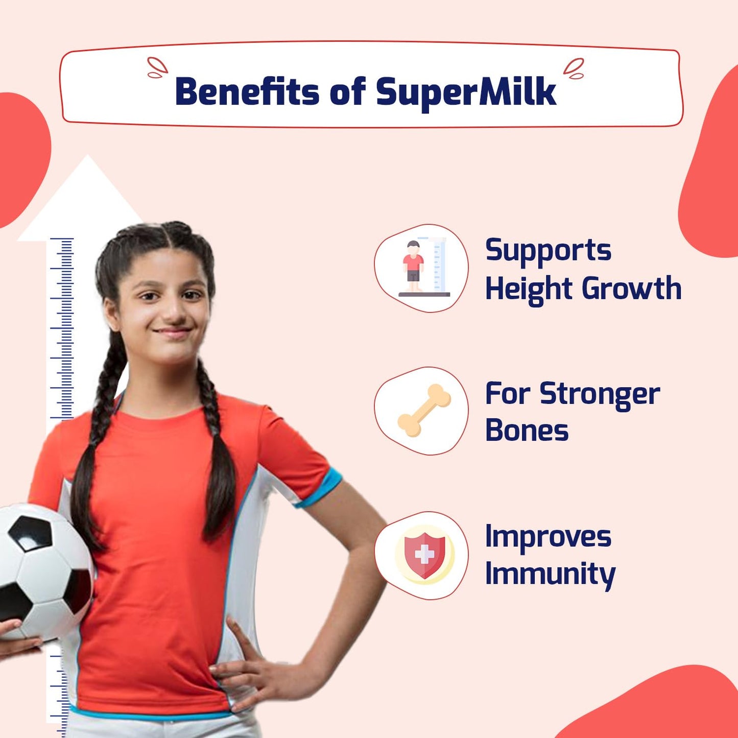 Gritzo Supermilk Height+ For 13+Y Girls,Personalized Health Drink For K- image 8