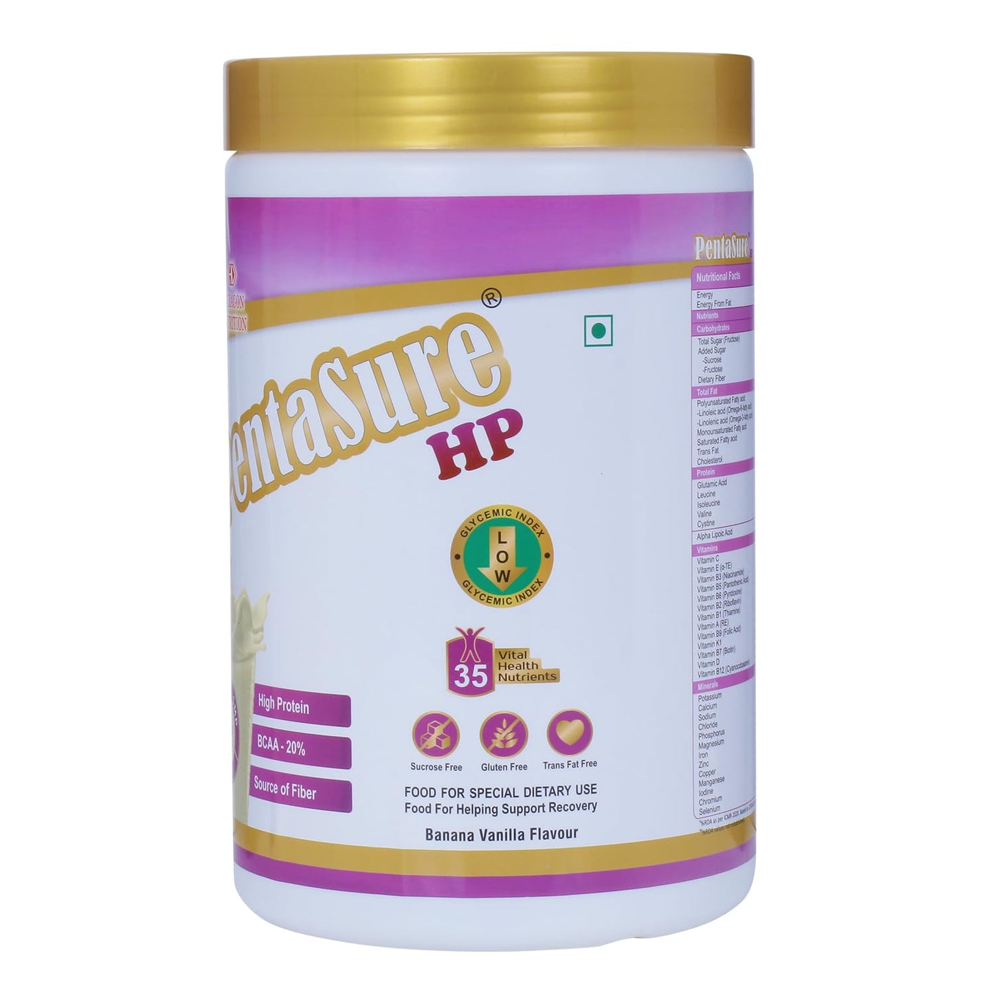 PENTASURE HP Whey Protein - Banana Vanilla 1 KG Jumbo Pack- image 4