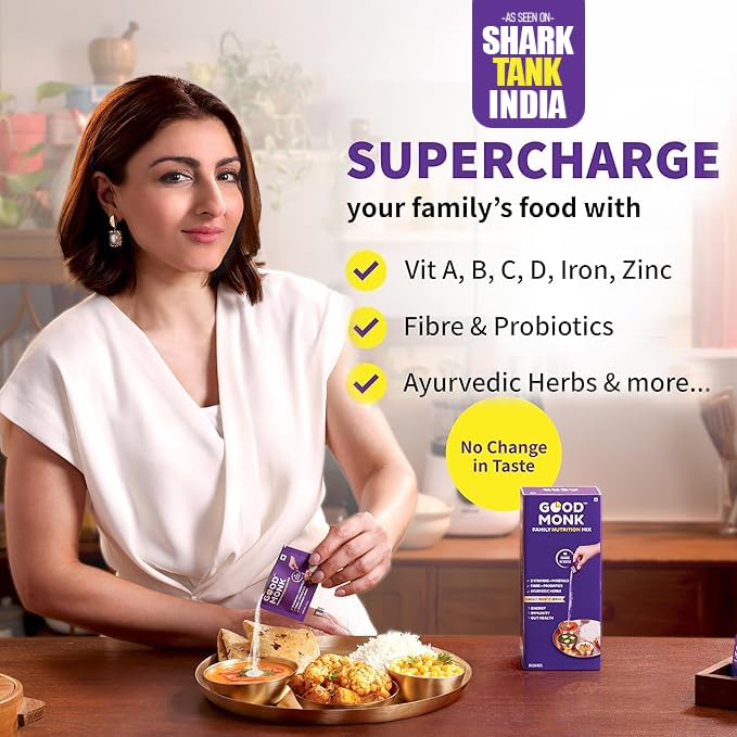 Good Monk Multivitamin,Probiotic & Fibre Mix (Add To Food,No Taste Chan- image 9