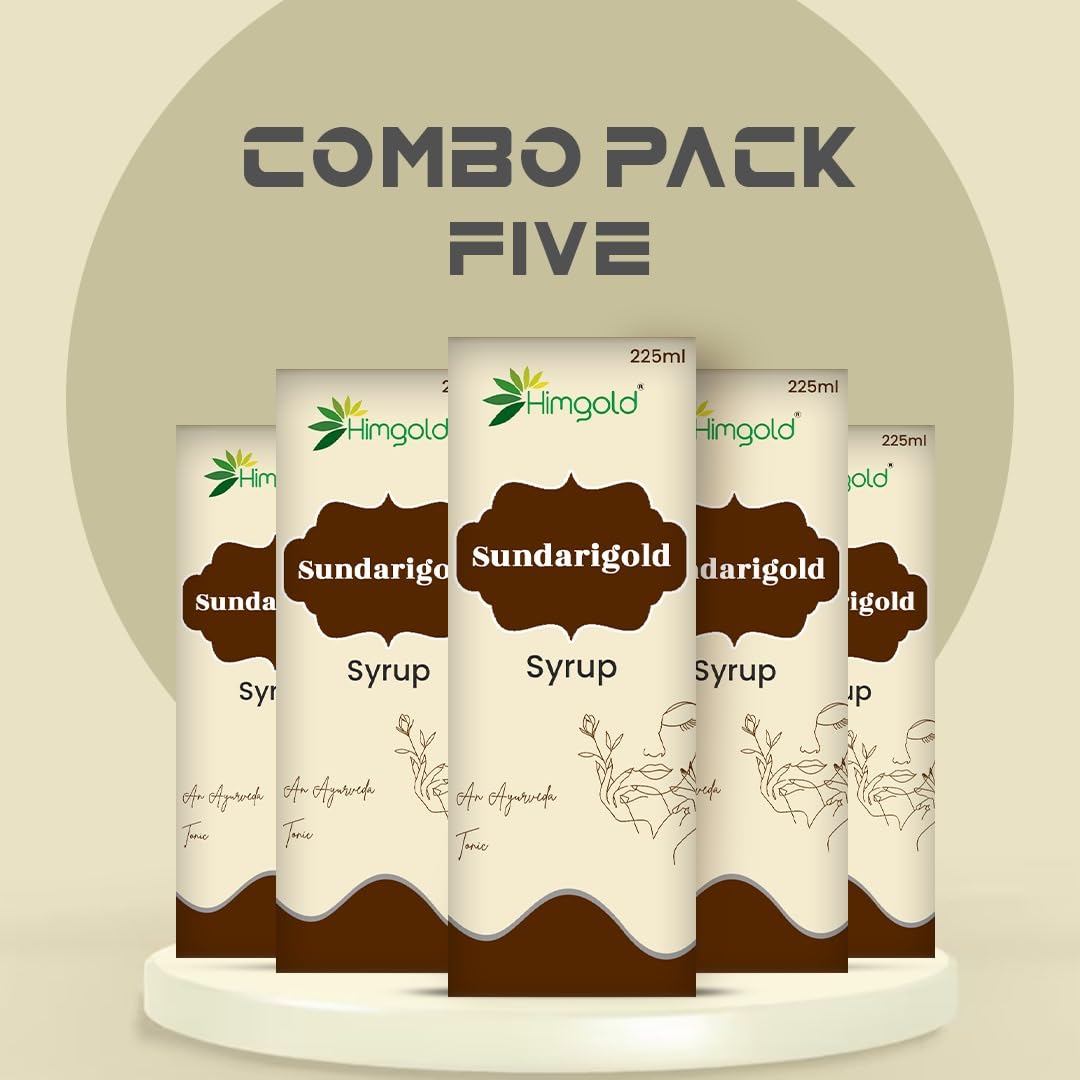 HimGold SundariGold Vaginal Discharge Relief | No more Itching, Smell, Milky, Watery, Thick Discharge Before After Periods | Goodbye Intimate Wash, Panty Liners, Infection, Leukorrhea supplement Pack Of 5
