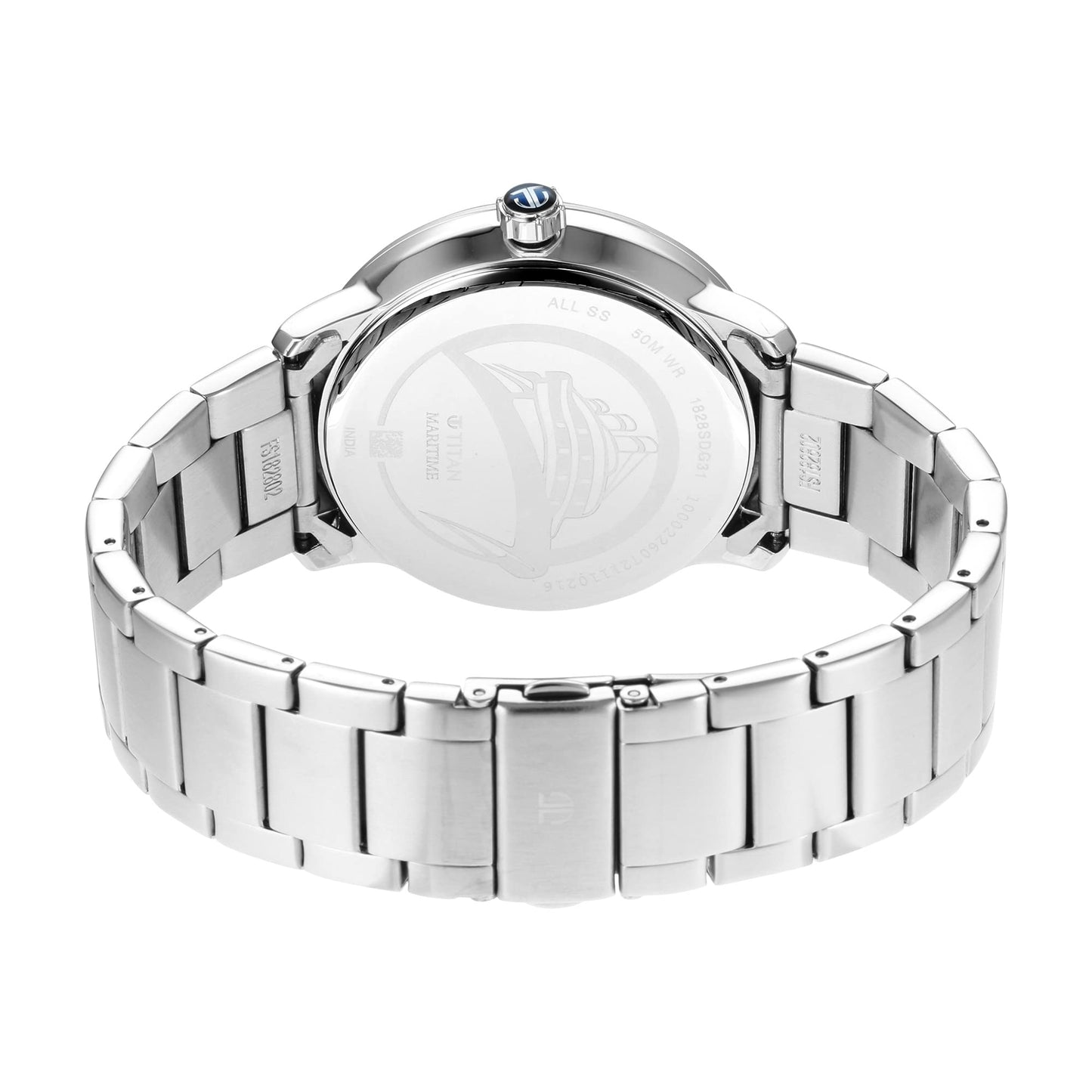 Titan Analog Blue Dial Men's Watch-1828SM01- image 8