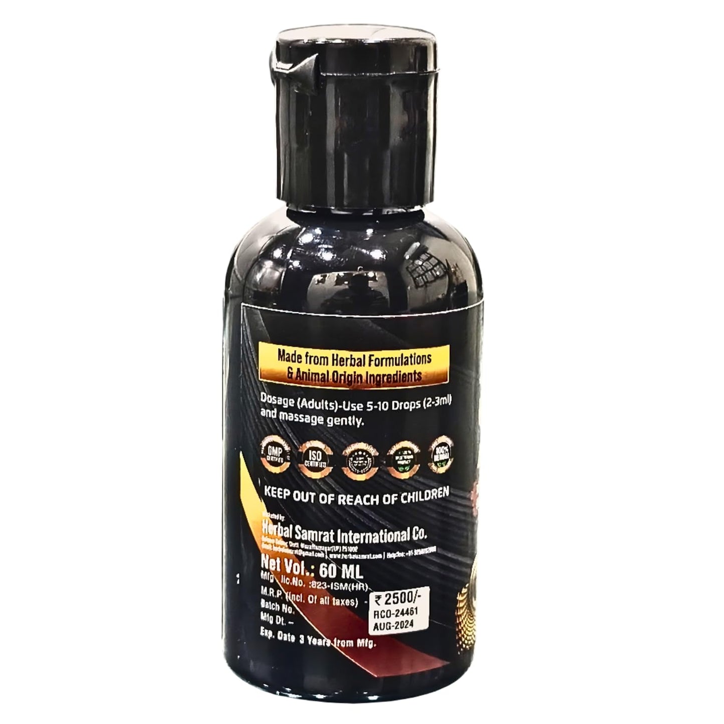 Herbal Samrat Ultra Action Wellness Combo – Herbal Oil 30ml + Stamina Capsules, 30 Count – Men