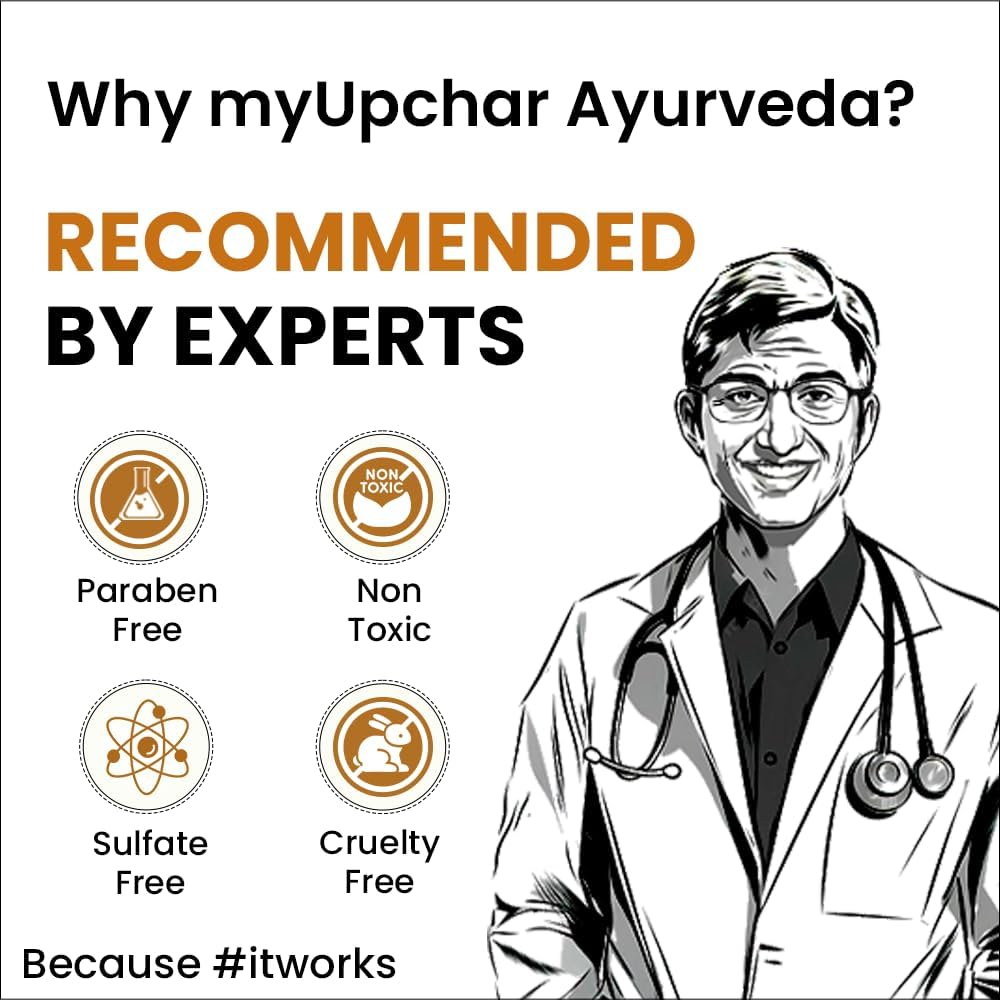 myUpchar ayurveda Hair Care Set (Bhringraj Hair Oil With Biotin+)