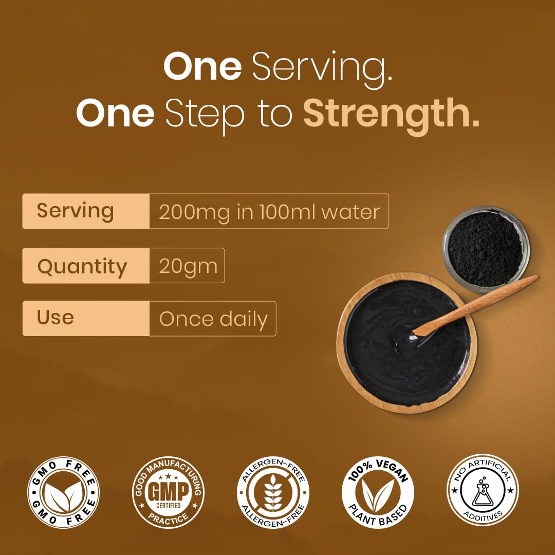 CUREFOREVER Shilajit Gold Resin - 40g, 200mg/Serving | 200 Servings With Ashwagandha & Maca Root | Pure Himalyan Shilajit for Men & Women | Supports Energy, Vitality & Performance | Ayurvedic Shilajeet