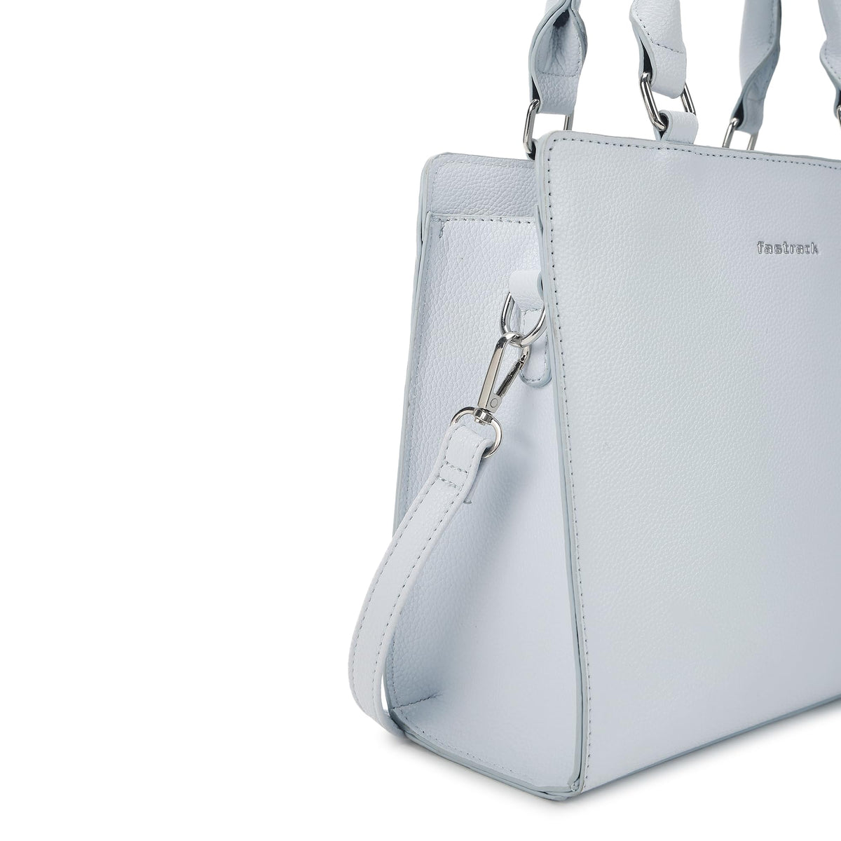 Fastrack Casual Satchel Bag with Top Zipper for Girls, Medium Size with Detachable Sling and Handheld Handles, Made with High-Quality Faux Leather
