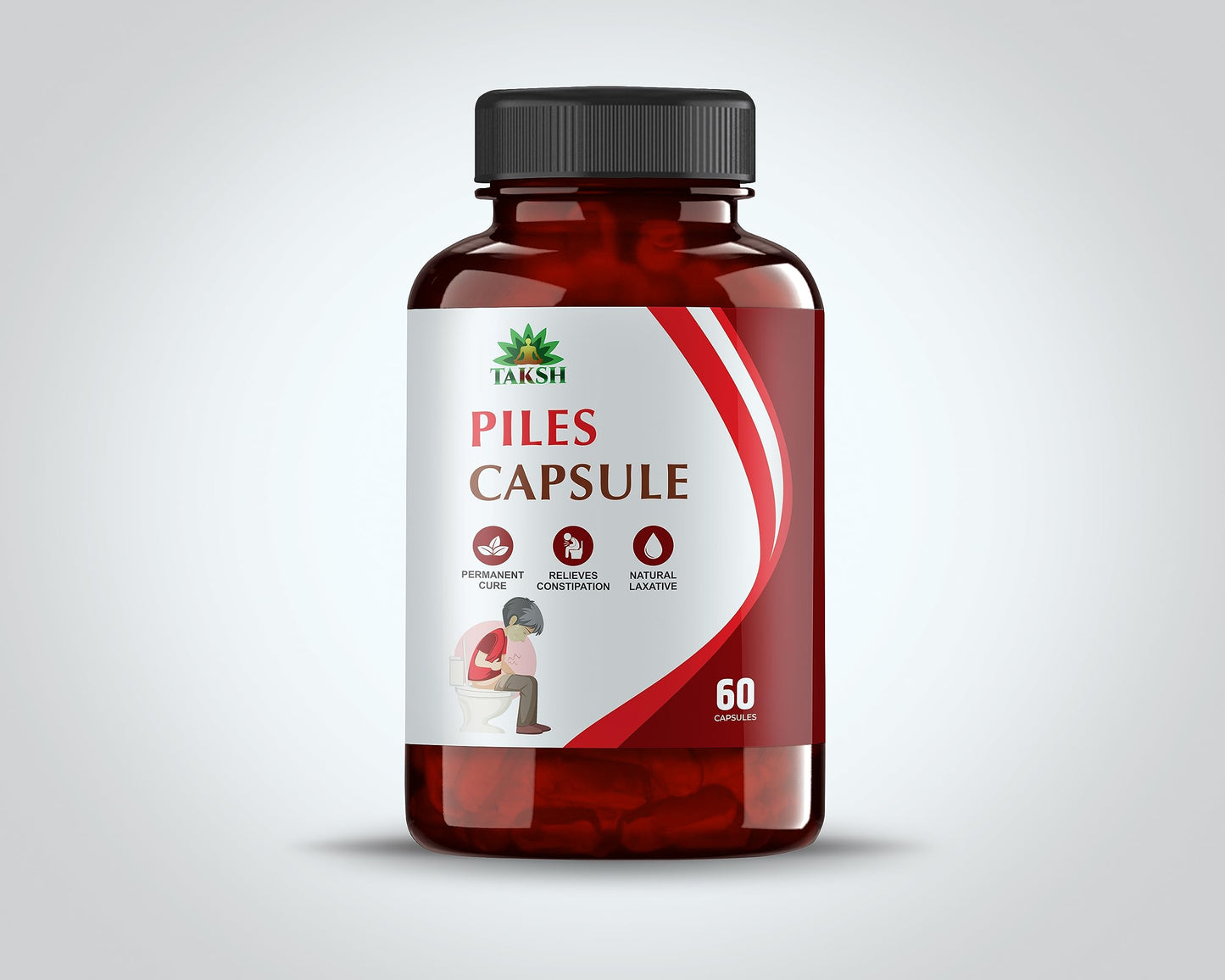 Taksh Piles Capsule for Piles and Bleeding & Pain relief 60 Capsules