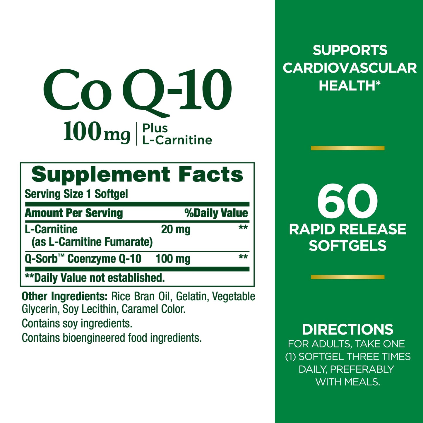 Nature'S Bounty Q - Sorb Co Q-10-100 mg - 60 Softgels
