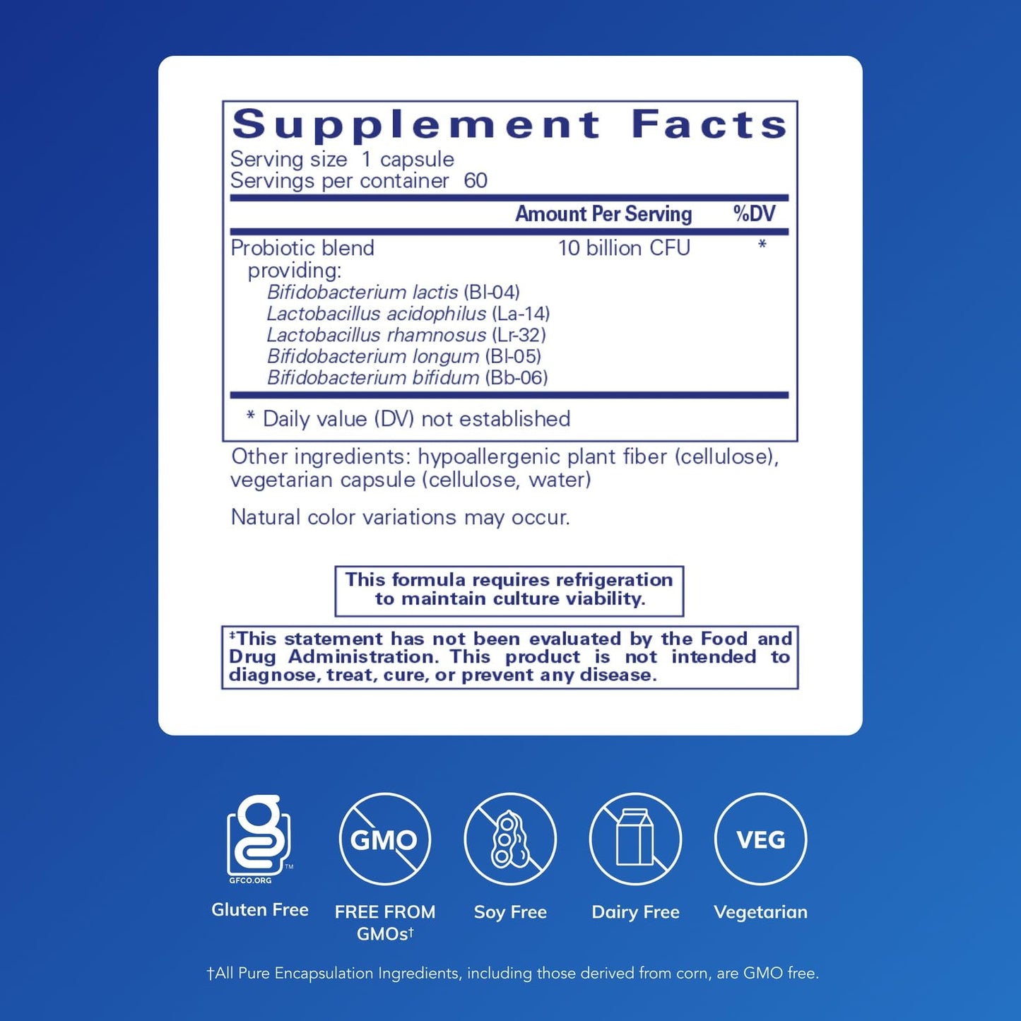Pure Encapsulations - Probiotic-5 (dairy-free) 60 vcaps