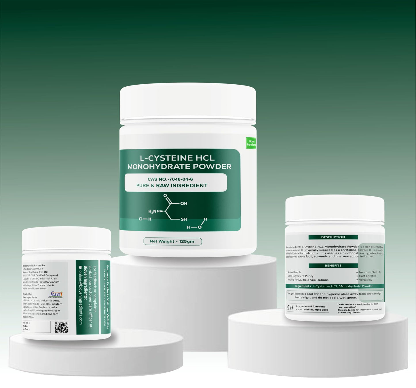Bioven Ingrdients L-Cysteine HCL Monohydrate (gram, 125)