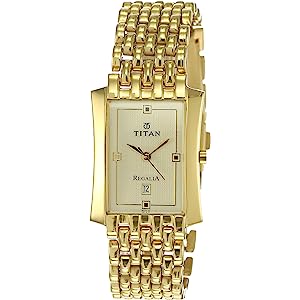 Titan regalia gold online watch price